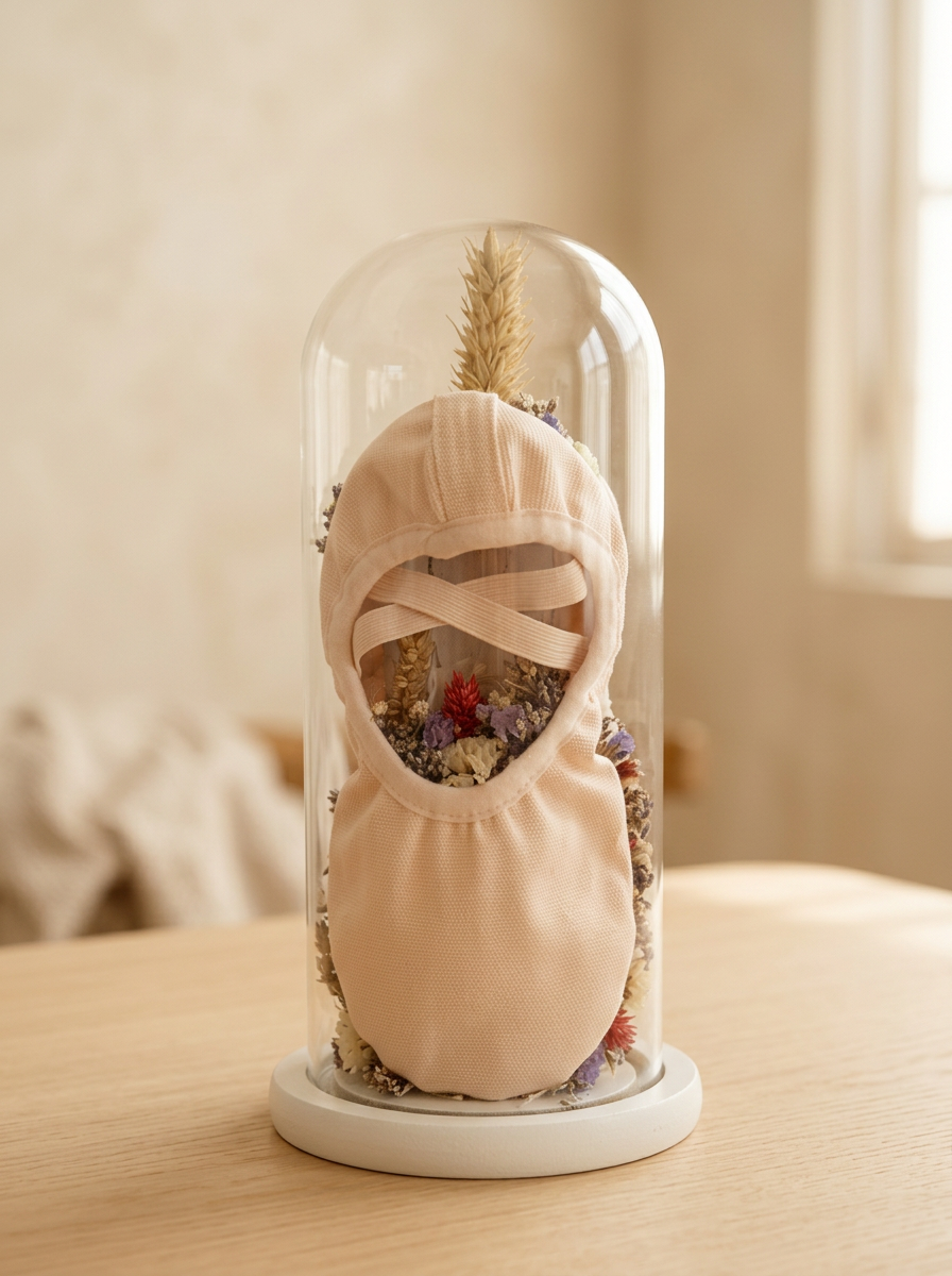 Décoration de baptême en fleurs séchées